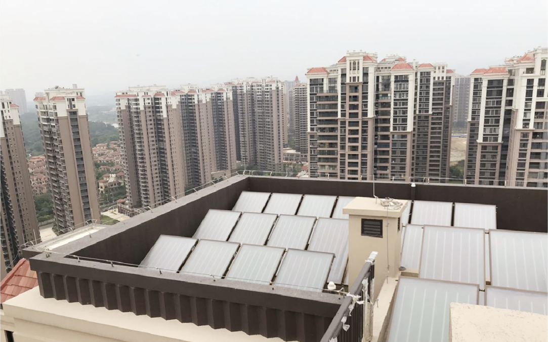柳州金科太陽(yáng)能熱水系統(tǒng)工程 