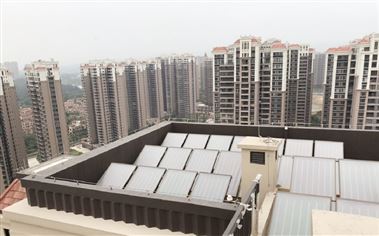 柳州金科太陽(yáng)能熱水系統(tǒng)工程 